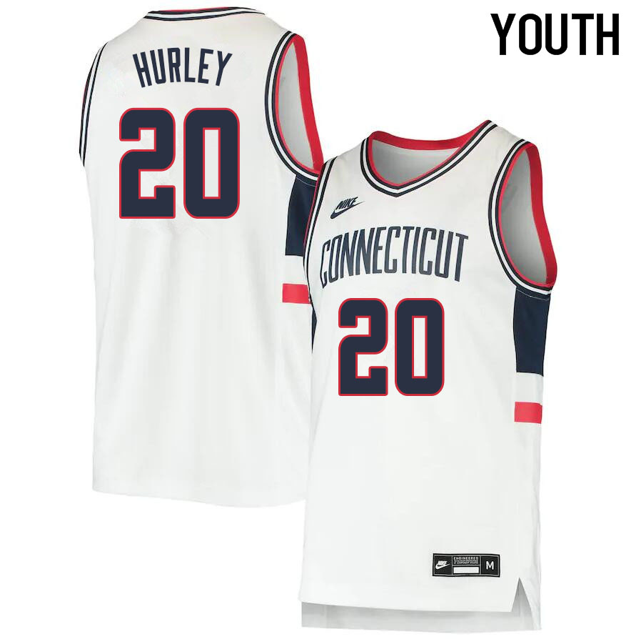 2021 Youth #20 Andrew Hurley Uconn Huskies College Basketball Jerseys Sale-Throwback